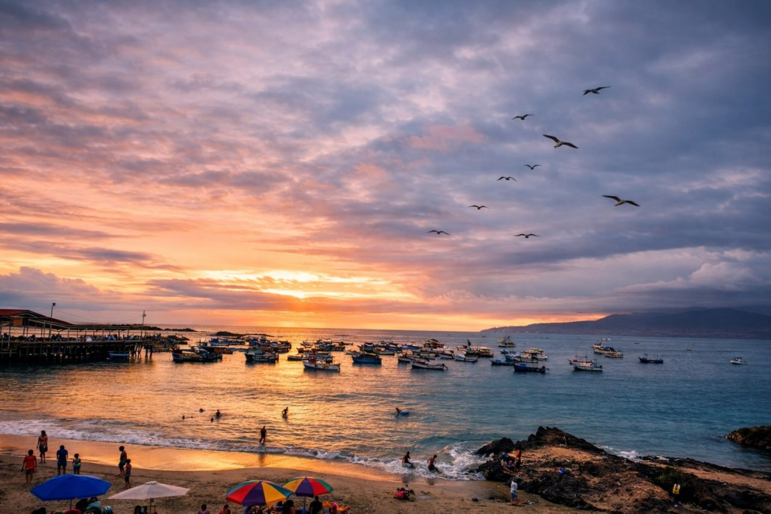 Atardecer en Puerto de Chala